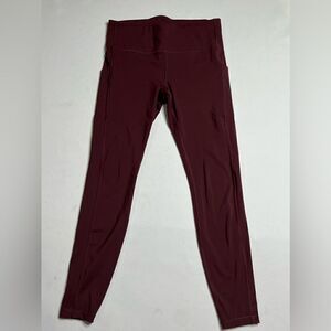 Athleta | Maroon Legging / Yoga Pants wide waistband